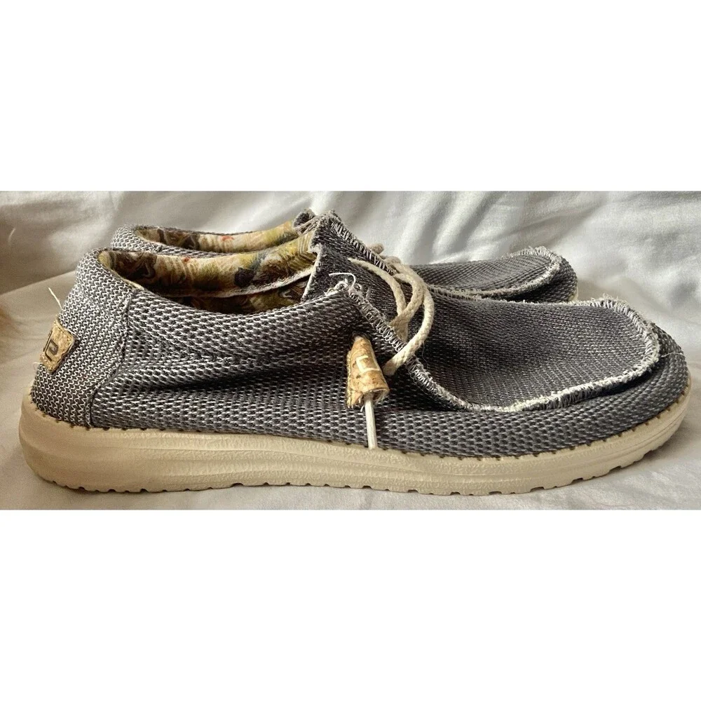 Hey Dude Wally Eden Shoes Laced Mens Size 9 Slip On 112403000